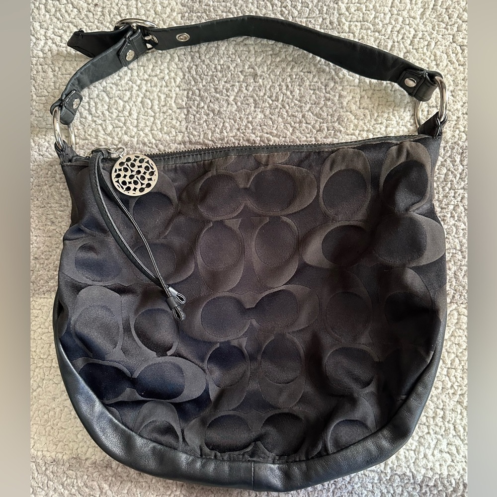 Coach Vintage Y2K Black Hobo Bag